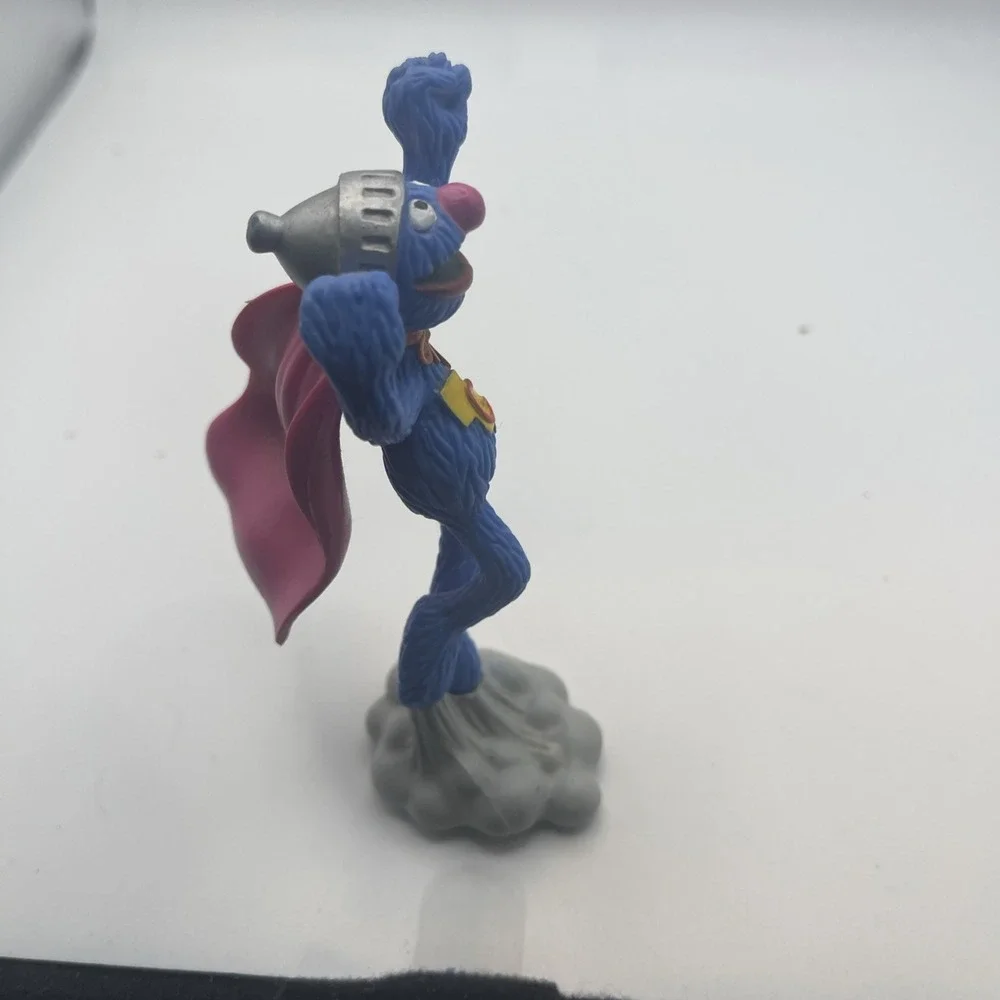 VTG Sesame Street Super Grover Action Figure PVC Jim Henson's Muppet's Applause - Picture 5 of 12
